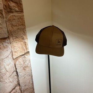 John Deere Tan and Brown Cap